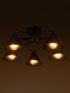 УЦЕНКА Люстра «Эдмас» 5хЕ27 40 Вт черный 60×60×22 см BayerLux - Фото 3