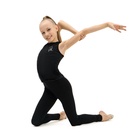 Лосины спортивные для девочек Grace Dance, размер 28, чёрные - Фото 4