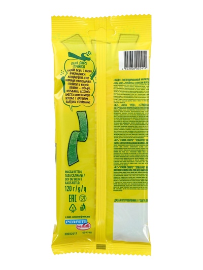 Мармелад СHUPA-СHUPS кислые страйпсы яблоко, 120 г