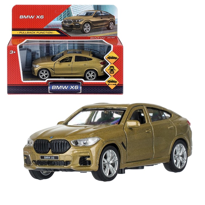 Машина металлическая «BMW X6» 12 см, бежевый - Фото 1