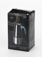 УЦЕНКА Кофеварка гейзерная «Classic black», на 6 чашки, цвет черный - Фото 3
