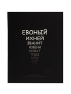 Тетрадь предм На Чёрном 48л лин Русский язык, обл мел карт, УФ-лак, блок №2 - Фото 1