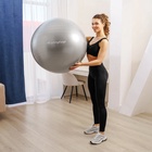 УЦЕНКА Фитбол ONLYTOP, d=85 см, 1400 г, антивзрыв, серый - Фото 9