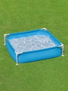 УЦЕНКА Бассейн каркасный Steel Pro, 122×122×30.5 см, от 2 лет, квадратный, 56217 Bestway - Фото 5