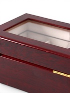 УЦЕНКА Шкатулка дерево под часы 3 отделения «Красно-коричневая» лак 8×16.5×11 см - Фото 5