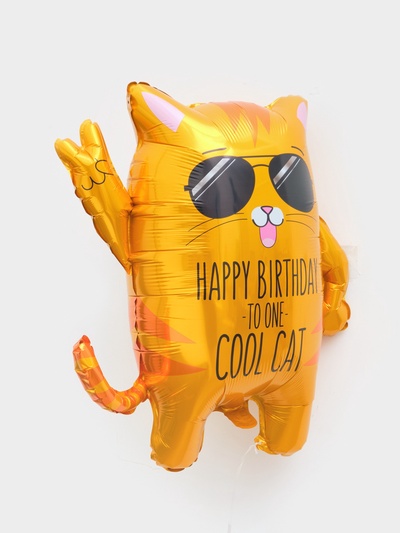 Воздушный шар фольгированный 24" "Крутой кот"