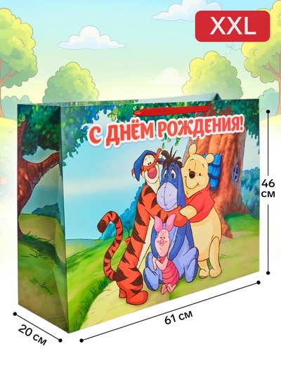 Пакет подарочный «Друзья», XXL 61×46×20 см