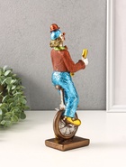 Фигура полистоун «Клоун-жонглёр на моноколесе», 9×9×28.3 см - Фото 3