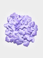 Сердечки декоративные атласные 3.5 см, сиреневые, 100 штук - фото 809747065