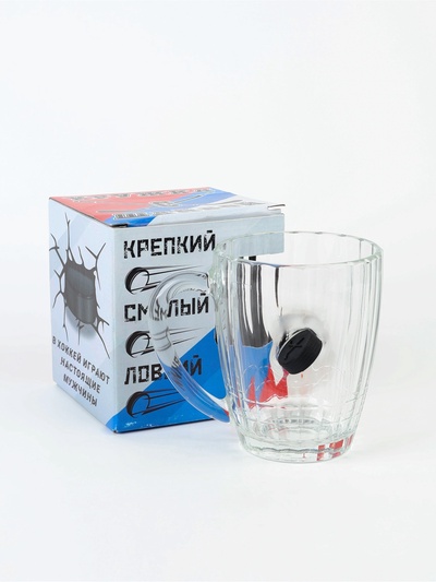 УЦЕНКА Кружка "Непробиваемая", с шайбой, для пива, 500 мл