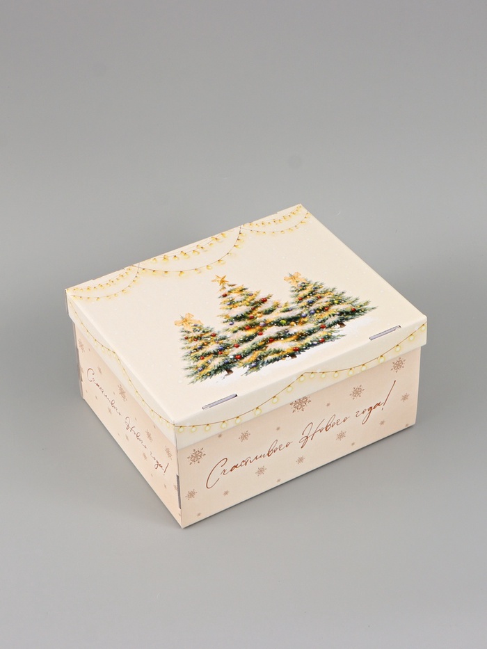 Коробка подарочная, складная 31.2×25.6×16.1 см «Новогодняя ёлочка»