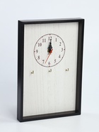 УЦЕНКА Сувенир вечный календарь подвесной с часами, дерево, 2×20×30 см, цв. чёрный - Фото 2