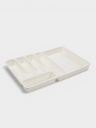 Лоток для столовых приборов раздвижной Виолет, 5 секций, пластик, 33×29.5×5.3 см, белый - фото 809748139