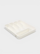 Лоток для столовых приборов раздвижной Виолет, 5 секций, пластик, 33×29.5×5.3 см, белый - фото 809748140