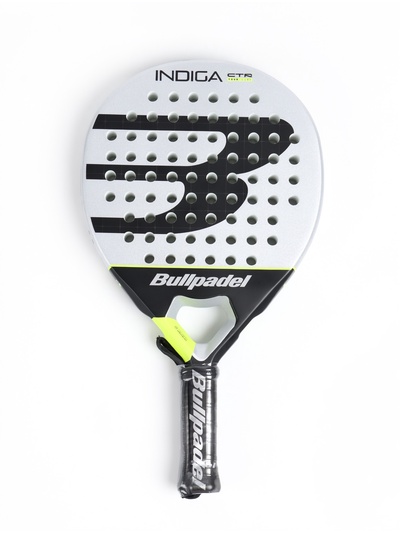 Ракетка для падела тенниса BULLPADEL Indiga Control 26, карбон, серо-черная