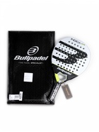 Ракетка для падела тенниса BULLPADEL Indiga Control 26, карбон, серо-черная - Фото 7