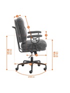 Кресло офисное «Банни», с подлокотниками, цвет бежевый - Фото 3