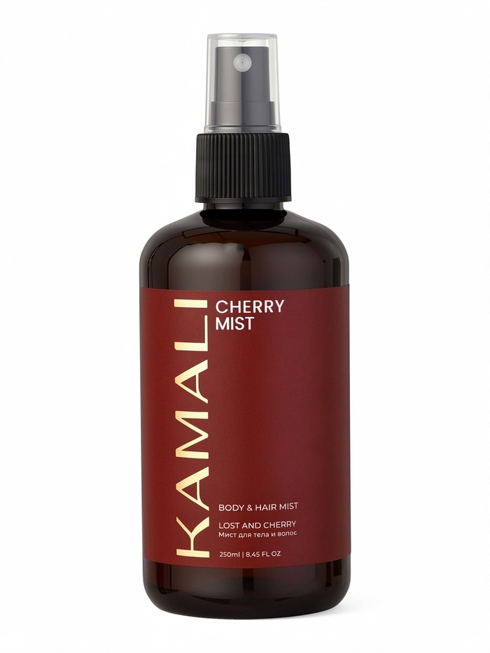 Парфюмированный мист для тела и волос CHERRY, 250 мл, KAMALI - Фото 1