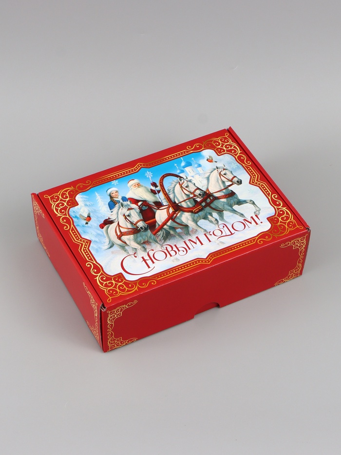 Коробка складная «Красная сказка»,30,7 х 22 х 9,5 см