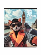 Тетрадь в клетку, 48 листов, ErichKrause. CatVoyage, обложка мелованный картон, МИКС (5 шт) - фото 809749558