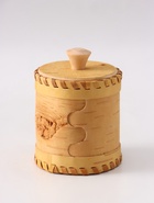 Туес «Соль», узор, 9×9×9.5 см, банка для хранения, береста - фото 809749580