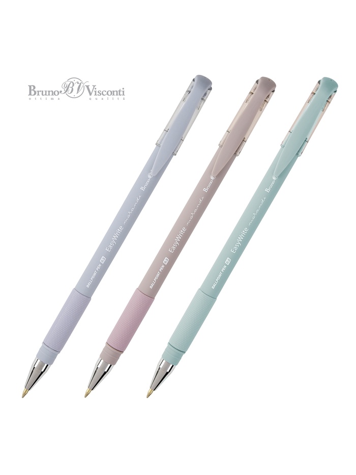 РУЧКА EasyWrite.Morandi ШАРИКОВАЯ 0.5 ММ, СИНЯЯ, 3 вида
