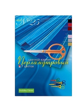 НАБОР № 25 ЦВЕТНОЙ КАРТОН А4 7л./7цв. 