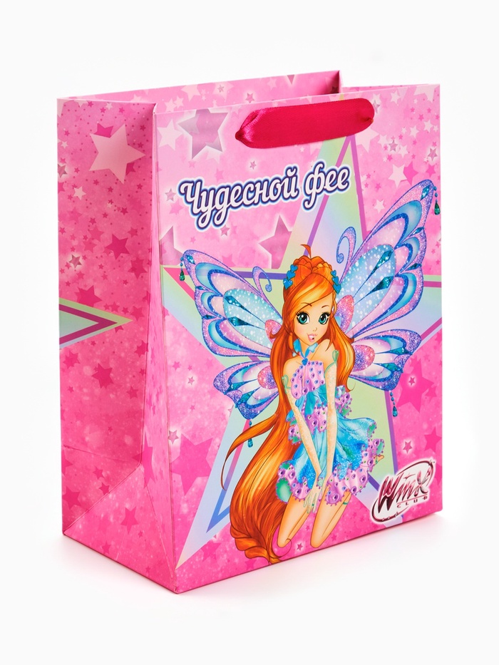 Пакет подарочный «Winx», MS  18 × 23 × 10 см - Фото 1