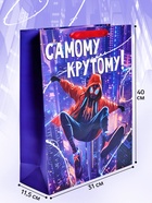 Пакет подарочный «Самому крутому», L 31×40×11.5 см - фото 809750812