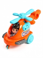 Заводная игрушка «Вертолёт», цвет МИКС - фото 809750872