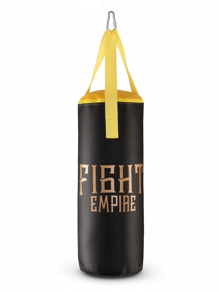 Боксёрский мешок подвесной FIGHT EMPIRE KIDS, вес 11 кг, 60 см, d=23 см, винилискожа, чёрный - Фото 1