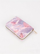 УЦЕНКА Кошелек дет 07-01-13 Бабоч3, 9×1.5×12.5 см, 3 отд, д/карт, д/монет, на молнии, хлястик розов - Фото 2