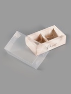 Коробка для 2 конфет с ячейками «Классика», 10×6×3 см (5 шт) - фото 809751126