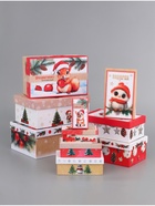 Коробки подарочные «Почта Новый Год», 10 в 1, 30×19×11.5 - 12×6.5×4 см - фото 809751611