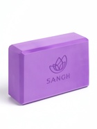 Блоки для йоги и фитнеса Sangh, набор 2 шт., 23×15×7.5 см, EVA, фиолетовые - Фото 2