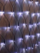 УЦЕНКА Гирлянда «Сеть» 2×3 м, IP44, УМС, тёмная нить, 384 LED, свечение белое, 220 В - Фото 6