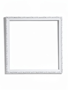Рама для картин и зеркал Estelle Classic, 40×40 см, белый с серебром