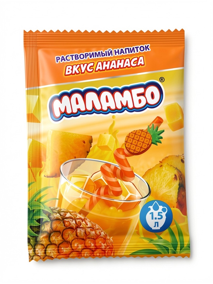 Напиток растворимый Маламбо, вкус: ананас, 9 г