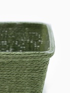 Корзина универсальная квадратная, ротанг, зелёная,15×12 см - фото 809753691