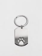 Брелок для ключей под нанесение «Жетон с лапкой», металл, 2.8×4.5 см - Фото 1