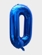 Воздушный шар фольгированный 40" «Цифра 0», темно-синий - Фото 3