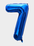 Воздушный шар фольгированный 40" «Цифра 7», темно-синий - Фото 2