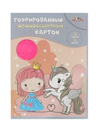 Цветной гофрокартон флуоресцентный А4, 4 цв., «Друзья», в папке - Фото 3