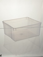 УЦЕНКА Контейнер для хранения без крышки «Кристалл», 18 л 40×33.5×17 см, прозрачный - Фото 1