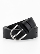 Ремень жен Black Tortoise 05-01-02-01, 3,0*0,3*105-125 см, нат кожа, винт, пряжка металл, черный 110 - Фото 1
