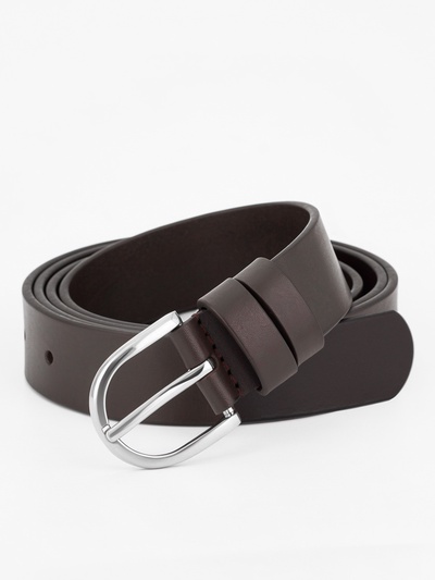 Ремень жен Black Tortoise 05-01-02-01, 3,0*0,3*105-125 см, нат кожа, винт, пряжка металл, коричневый