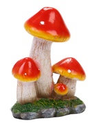 Садовая фигура из полистоуна «Мухомор на поляне», 15×10×21 см - фото 809757029