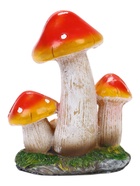 Садовая фигура из полистоуна «Мухомор на поляне», 15×10×21 см - фото 809757031