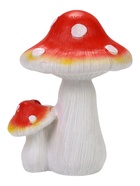 Садовая фигура из полистоуна «Мухомор с божьей коровкой», 15×15×21 см - фото 809757043