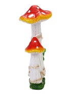 Садовая фигура из полистоуна «Мухомор с лягушкой», 13×13×32 см - фото 809757048